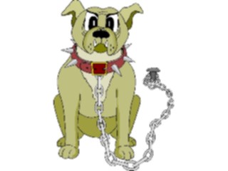 Sticker Custom Preview Image #018136 Animals Cartoons Bulldogon Chain