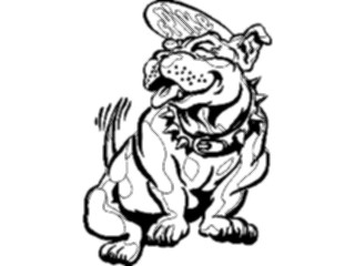 Sticker Custom Preview Image #018137 Animals Cartoons Bulldog Spike