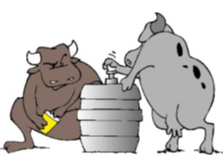 Sticker Custom Preview Image #018139 Animals Cartoons Bulls Keg