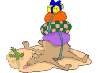 Sticker Custom Preview Image #018208 Animals Cartoons Camel Heavy Load