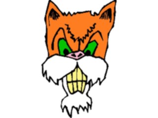 Sticker Custom Preview Image #018249 Animals Cartoons Cat Angry2