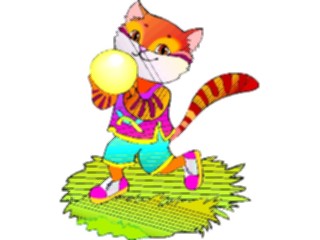 Sticker Custom Preview Image #018255 Animals Cartoons Cat Ball2