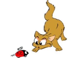 Sticker Custom Preview Image #018284 Animals Cartoons Cat Bug Toy