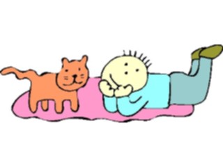 Sticker Custom Preview Image #018289 Animals Cartoons Cat Child01