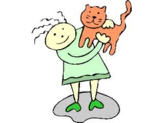 Sticker Custom Preview Image #018294 Animals Cartoons Cat Child06