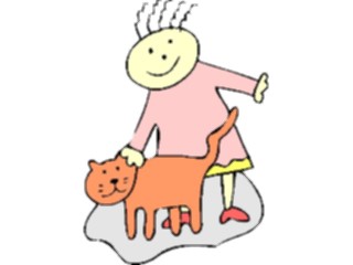 Sticker Custom Preview Image #018299 Animals Cartoons Cat Child11
