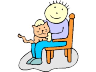 Sticker Custom Preview Image #018302 Animals Cartoons Cat Child14