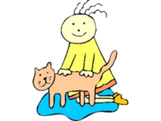 Sticker Custom Preview Image #018303 Animals Cartoons Cat Child15