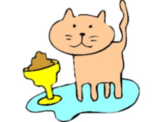 Sticker Custom Preview Image #018355 Animals Cartoons Cat Food12