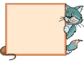 Sticker Custom Preview Image #018358 Animals Cartoons Cat Frame2