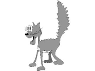 Sticker Custom Preview Image #018361 Animals Cartoons Cat Freaked