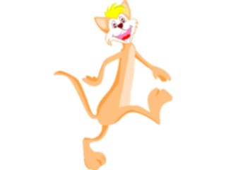 Sticker Custom Preview Image #018370 Animals Cartoons Cat Happy2