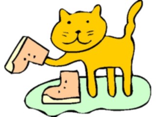 Sticker Custom Preview Image #018382 Animals Cartoons Catin Boot2