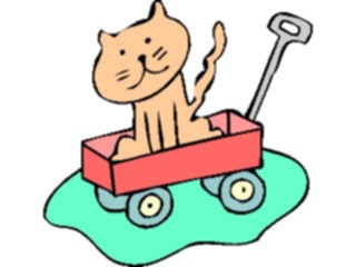 Sticker Custom Preview Image #018389 Animals Cartoons Catin Wagon