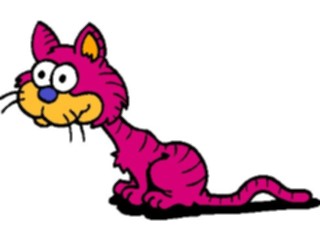 Sticker Custom Preview Image #018401 Animals Cartoons Cat Looking1