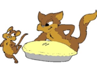 Sticker Custom Preview Image #018411 Animals Cartoons Cat Mouse6