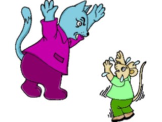 Sticker Custom Preview Image #018412 Animals Cartoons Cat Mouse7