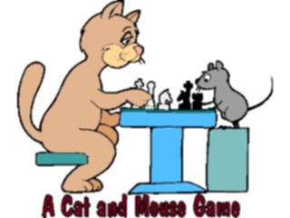 Sticker Custom Preview Image #018416 Animals Cartoons Cat Mouse Game