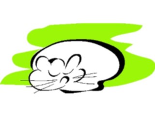 Sticker Custom Preview Image #018420 Animals Cartoons Cat Napping2