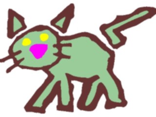 Sticker Custom Preview Image #018425 Animals Cartoons Cat Offbeat1