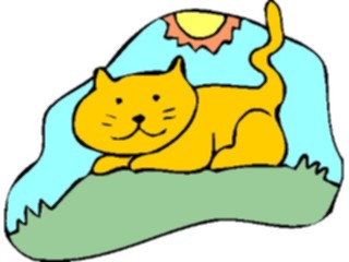 Sticker Custom Preview Image #018433 Animals Cartoons Caton Grass1