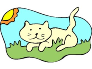 Sticker Custom Preview Image #018434 Animals Cartoons Caton Grass2