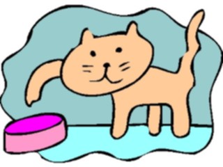 Sticker Custom Preview Image #018457 Animals Cartoons Cat Pointing3