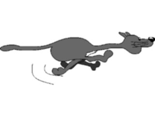 Sticker Custom Preview Image #018465 Animals Cartoons Cat Running3