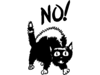 Sticker Custom Preview Image #018470 Animals Cartoons Cat Scared2