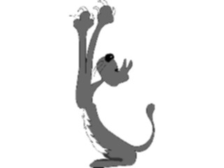 Sticker Custom Preview Image #018480 Animals Cartoons Cat Scratching2