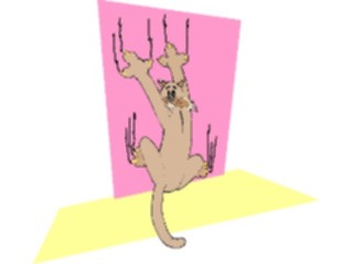 Sticker Custom Preview Image #018482 Animals Cartoons Cat Scratching4