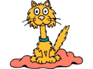Sticker Custom Preview Image #018489 Animals Cartoons Cat Sitting1