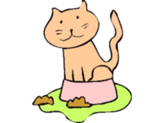 Sticker Custom Preview Image #018491 Animals Cartoons Cat Sitting3