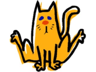 Sticker Custom Preview Image #018493 Animals Cartoons Cat Sitting5