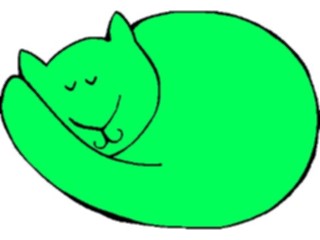 Sticker Custom Preview Image #018494 Animals Cartoons Cat Sleeping1