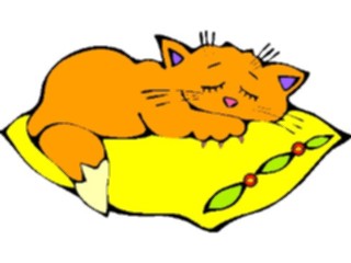 Sticker Custom Preview Image #018498 Animals Cartoons Cat Sleeping5