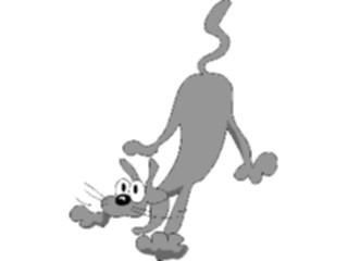 Sticker Custom Preview Image #018502 Animals Cartoons Cat Sneaking