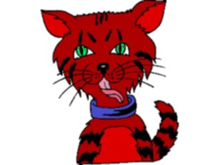 Sticker Custom Preview Image #018527 Animals Cartoons Cat Tongue Out