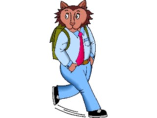 Sticker Custom Preview Image #018531 Animals Cartoons Cat Walking2
