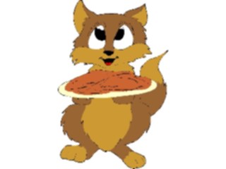 Sticker Custom Preview Image #018548 Animals Cartoons Catwith Meal1