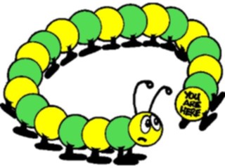 Sticker Custom Preview Image #018579 Animals Cartoons Caterpillar14