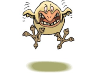 Sticker Custom Preview Image #018623 Animals Cartoons Chick Angry3
