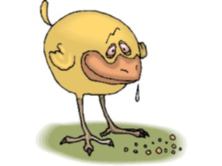 Sticker Custom Preview Image #018625 Animals Cartoons Chick Drooling