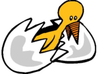 Sticker Custom Preview Image #018632 Animals Cartoons Chick Hatching4