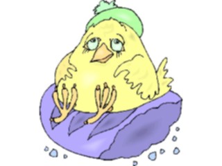 Sticker Custom Preview Image #018640 Animals Cartoons Chick Plump2