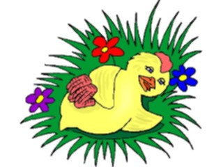 Sticker Custom Preview Image #018643 Animals Cartoons Chick Sleeping