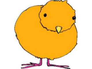 Sticker Custom Preview Image #018644 Animals Cartoons Chick Standing