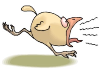 Sticker Custom Preview Image #018649 Animals Cartoons Chick Yelling
