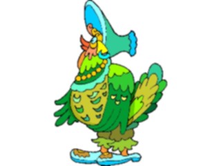 Sticker Custom Preview Image #018671 Animals Cartoons Chicken Dressed Up