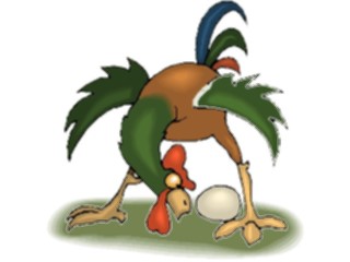 Sticker Custom Preview Image #018672 Animals Cartoons Chicken Egg